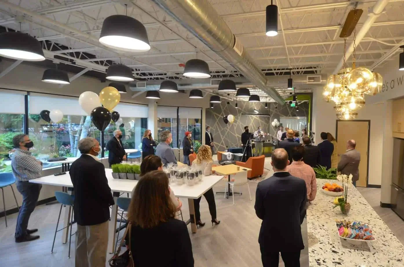 Hone Coworks Ribbon Cutting Social Distancing